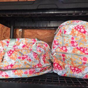 No Boundaries Floral Duffle back and matching Backpack